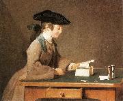 Jean Simeon Chardin The House of Cards oil painting artist